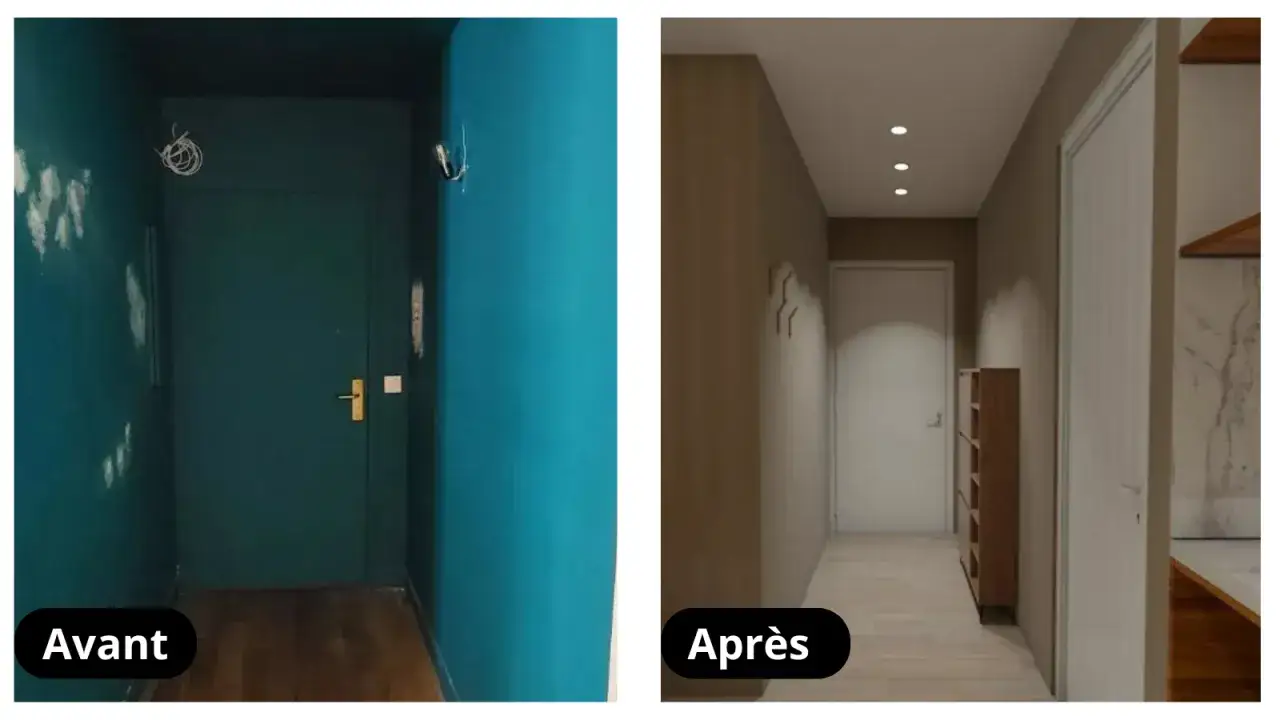 Peinture couloir étroit - Agrandissez l'espace facilement