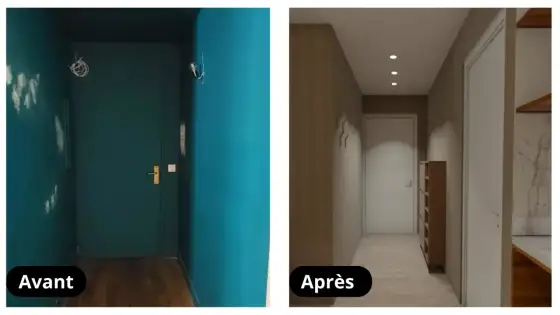 Peinture couloir étroit - Agrandissez l'espace facilement